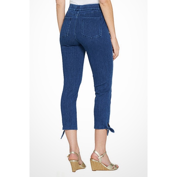 Isaac Mizrahi Live! Stretch Knit Denim Crop Jeans - Picture 5 of 5